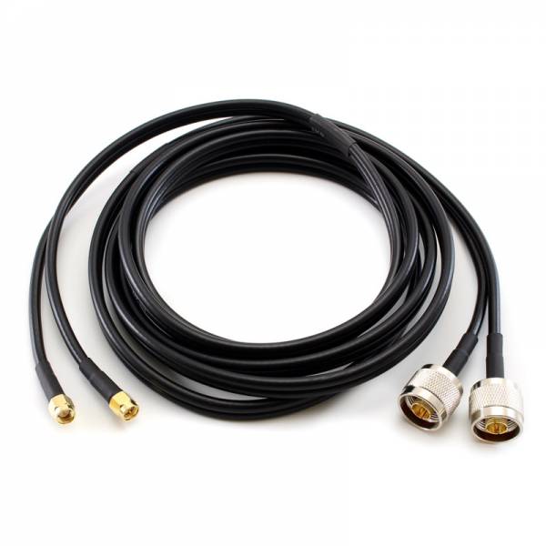 N Male / SMA Male 2.5m Duplex Cable Coaxial