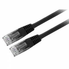 Cable de conexión Cat6 0.25m negro