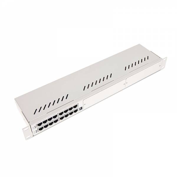 Protector contra sobretensiones 8P PoE 1U Gigabit 802.3af/at