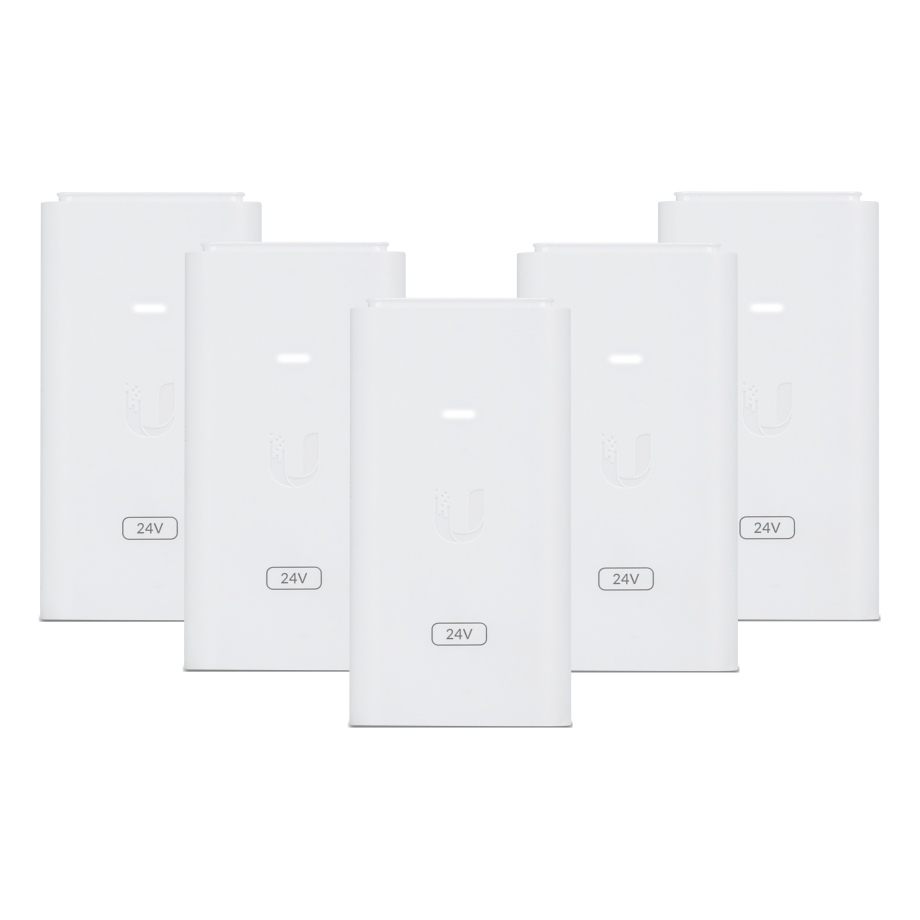 Ubiquiti Adaptador de Corriente Gigabit POE-24-12W 5-Pack