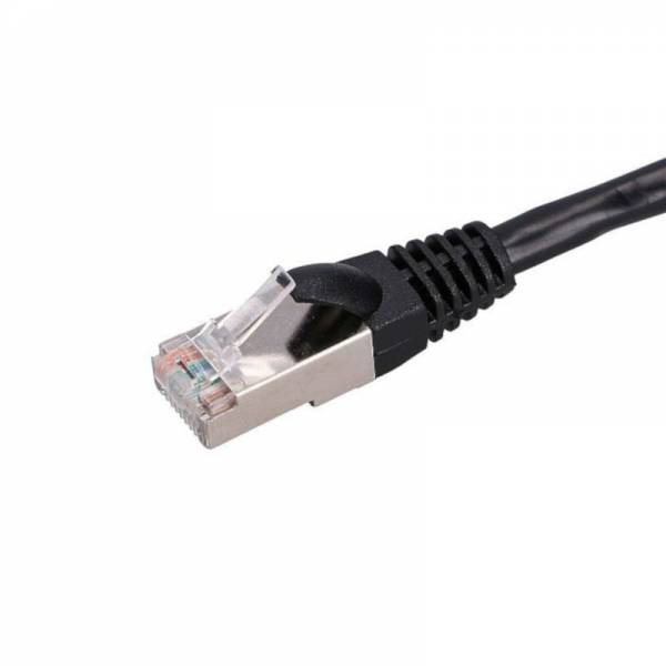 Cable de Conexión Frustrado FTP Cat5e 0.5m negro