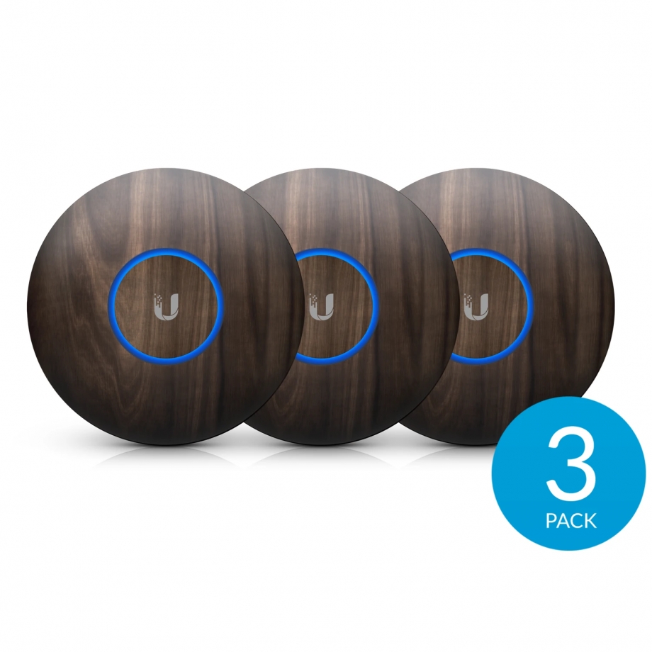 Ubiquiti Carcasa de diseño actualizable para nanoHD, madera 3-pack