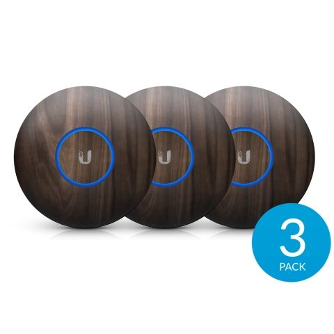 Ubiquiti Carcasa de diseño actualizable para nanoHD, madera 3-pack