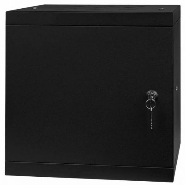 Armario en Rack 10" 6U, 300mm, Puerta Completa, Negro