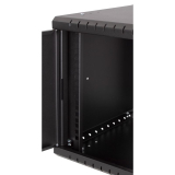 Armario en Rack 19" 6U, 450mm, Puerta Completa, Negro