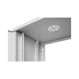 Armario en Rack 19" 9U, 450mm, Puerta Completa, Gris