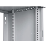 Armario en Rack 19" 9U, 450mm, Puerta de Cristal, Gris