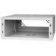 Armario en Rack 19" 4U, 450mm, Puerta de Cristal, Gris