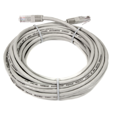 Cable de conexión Cat5e 7.5m gris