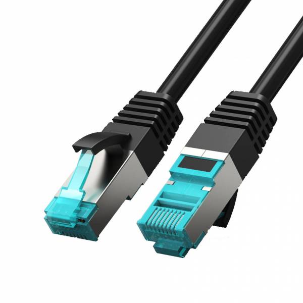 Cable de conexión FTP Cat5e 0,75 m negro