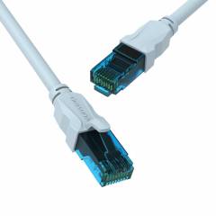 Cable de Conexión UTP Cat5e 0.75m azul hielo