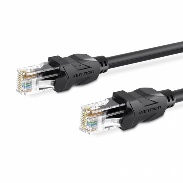 Cable de conexión UTP Cat6 0.75m negro