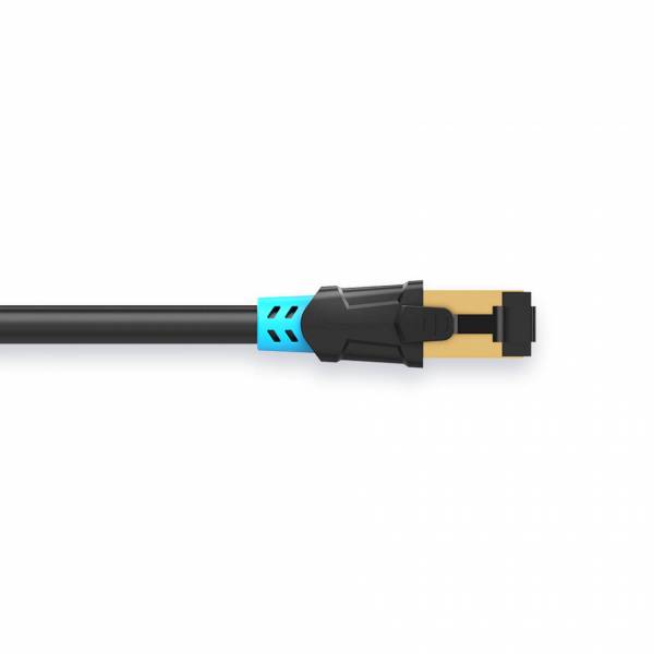 Cable de conexión SSTP Cat6 0.75m negro