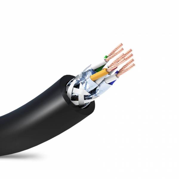 Cable de conexión SSTP Cat7 50m negro