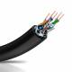 Cable de conexión SSTP Cat7 0.5m negro