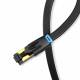 Cable de Conexión Plano Cat8 0.5m negro