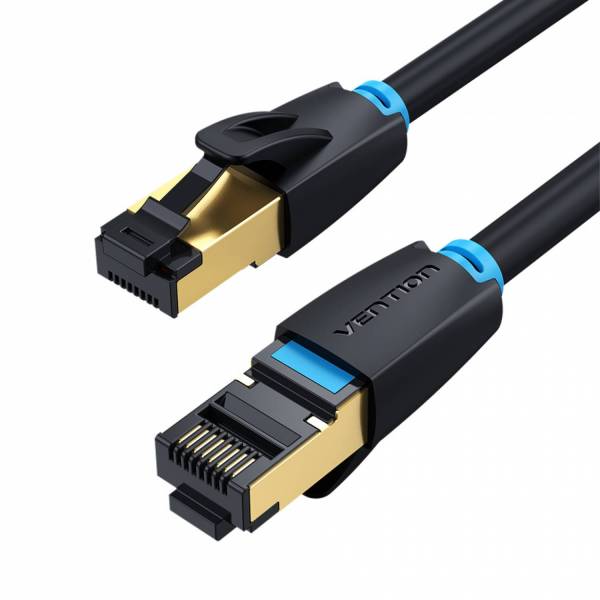 Cable de conexión SSTP Cat8 0.5m negro