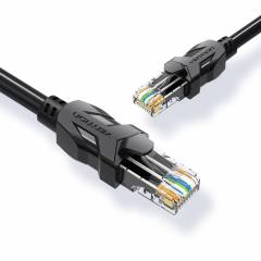 Cable de conexión UTP Cat6 1m negro