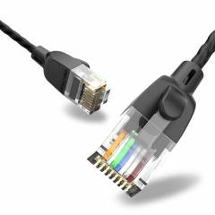 Cable de Conexión Delgado UTP Cat6A 2m negro