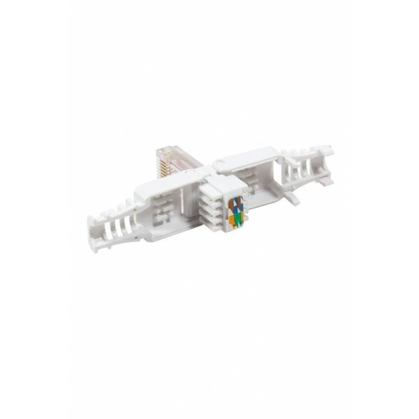 RJ45 Conector Cat6 sin herramienta blanco