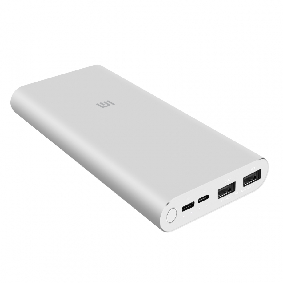 Xiaomi Mi 18W Banco de energía de Carga rápida 3, 10000mAh, plata