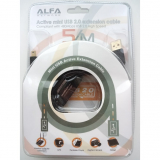 Alfa Cable de Extensión Activo 5m, Mini USB