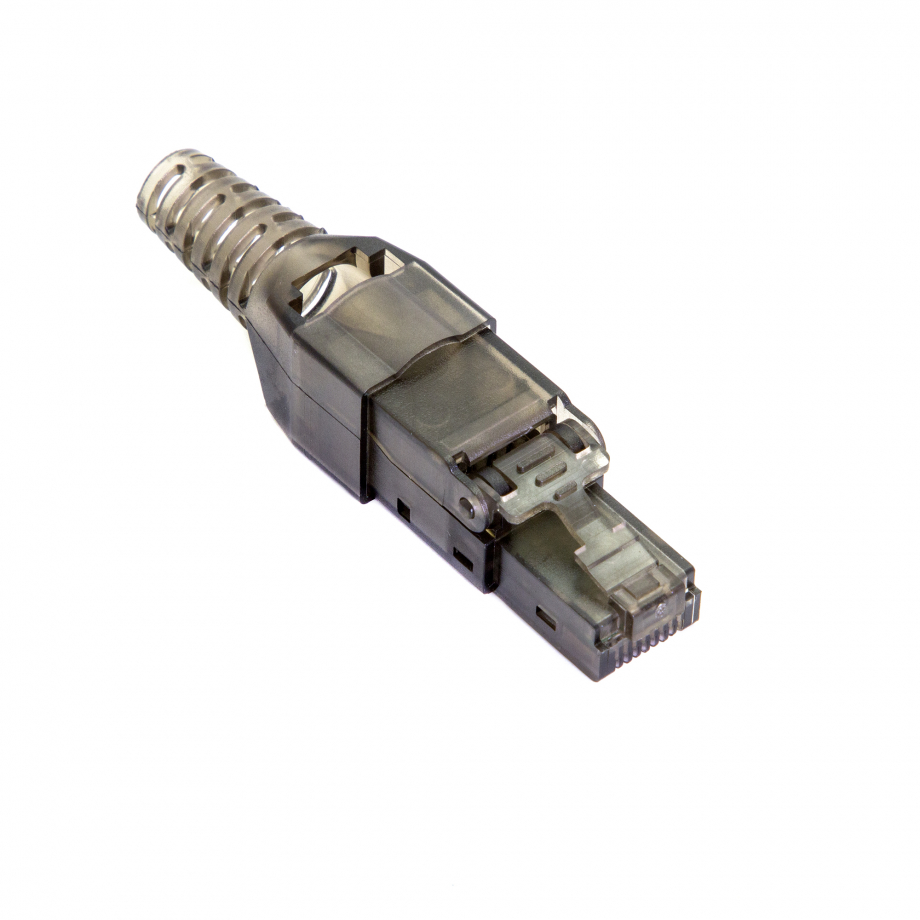 RJ45 Conector Cat6 sin herramientas negro