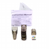 RJ45 Conector Cat6 sin herramientas negro