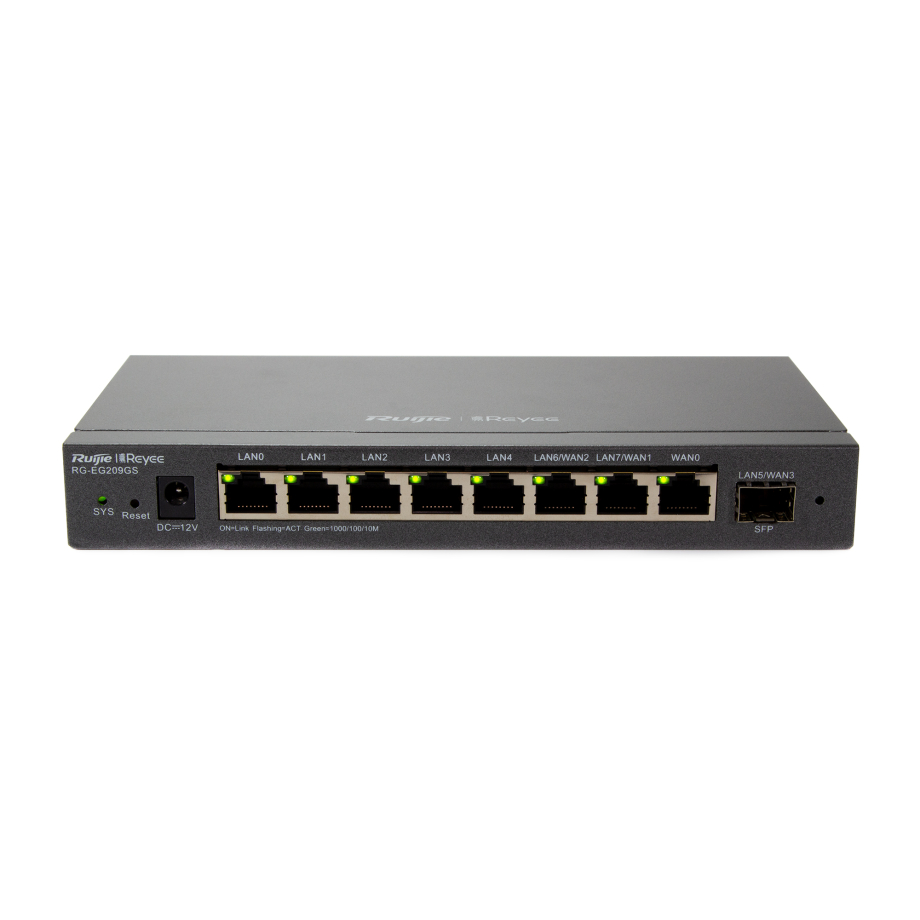 Reyee 9-Port Gigabit Cloud Managed SFP Router