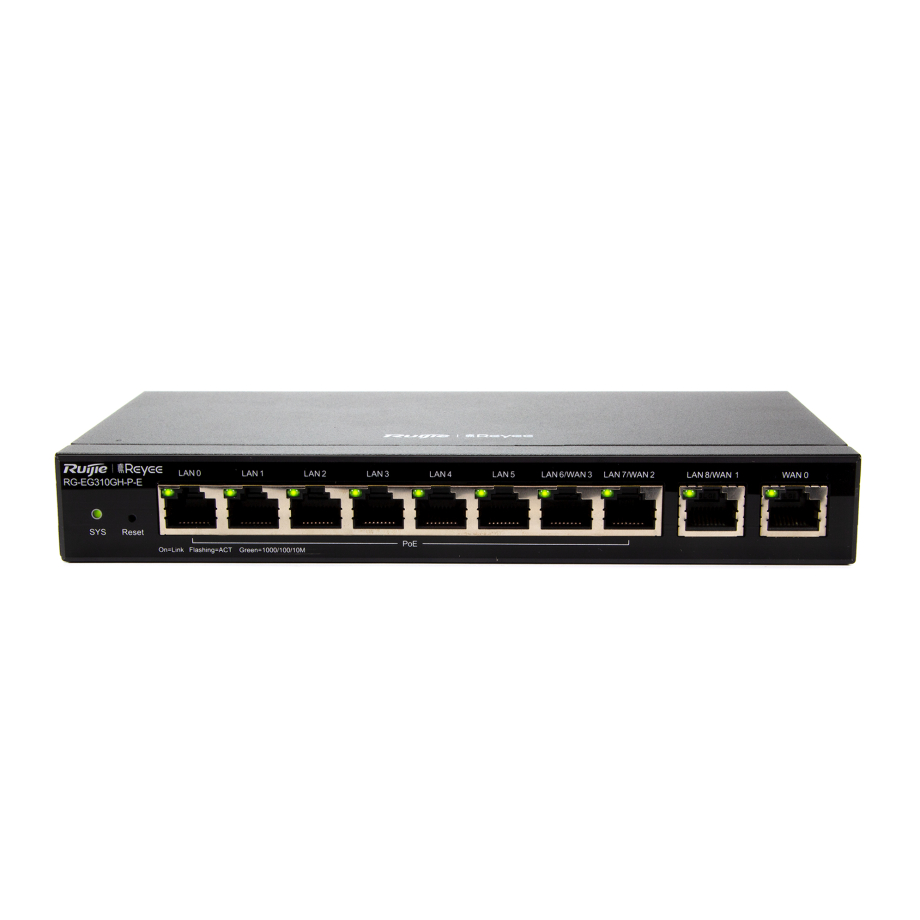 Reyee 10-Port High Performance Cloud Managed PoE Router