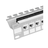 Panel de conexión modular 24-Port 19" 1U gris