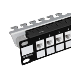 Panel de conexión modular 24-Port 19" 1U negro