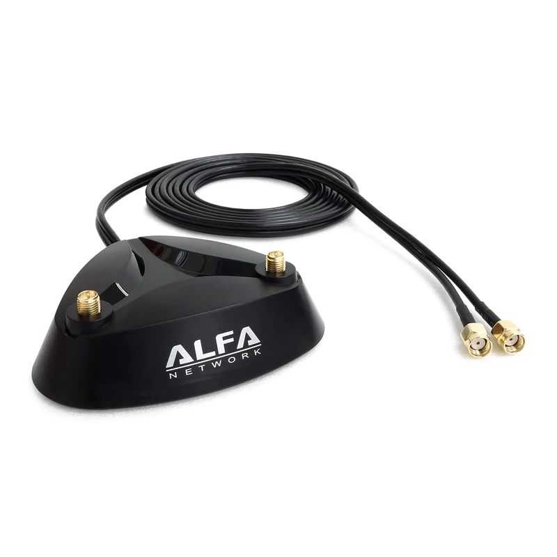 Alfa base magnética para dos antenas ARS-AS02T