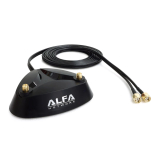 Alfa base magnética para dos antenas ARS-AS02T