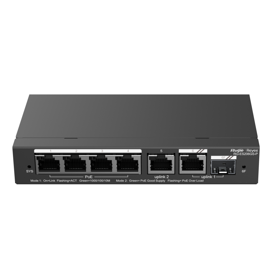 Reyee 6-Port Smart Gigabit PoE Switch