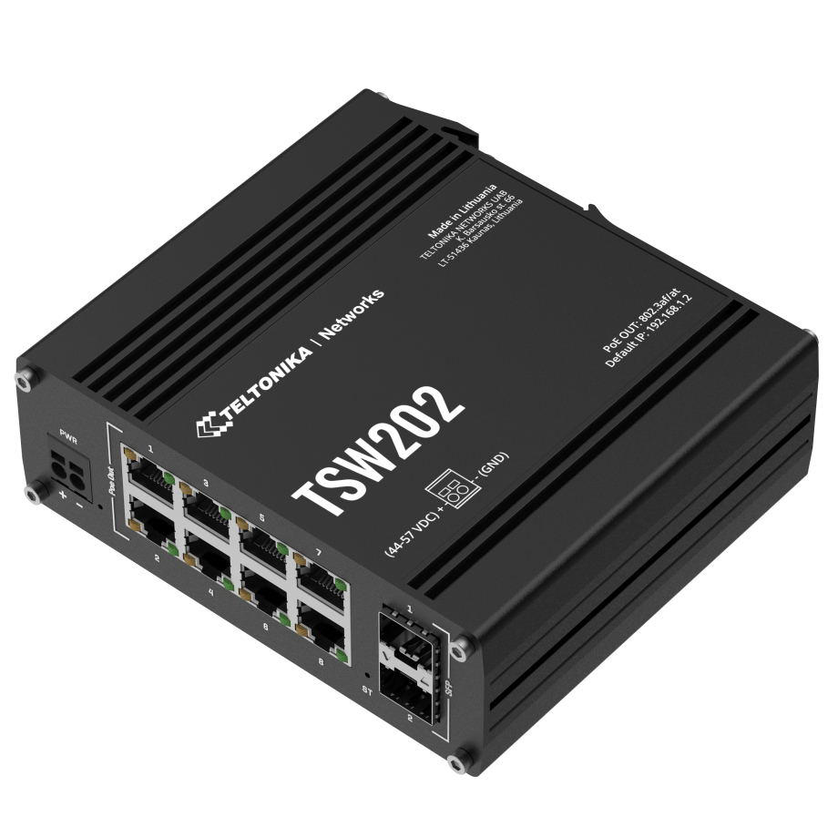 Teltonika TSW202 Conmutador PoE+