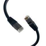 Cable de conexión Cat5e 1m negro