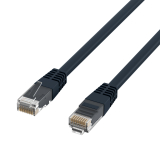 Cable de conexión Cat5e 1m negro