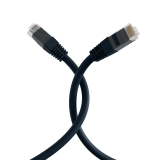 Cable de conexión Cat5e 0.5m negro