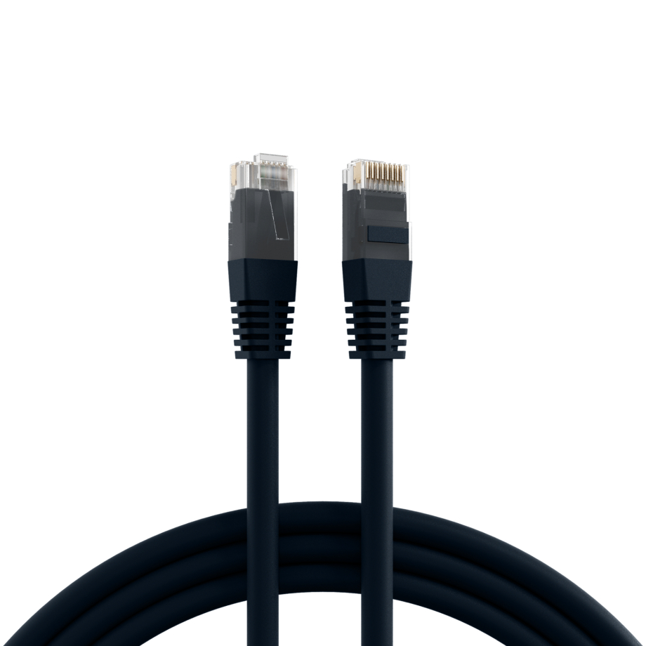 Cable de conexión Cat5e 3m negro