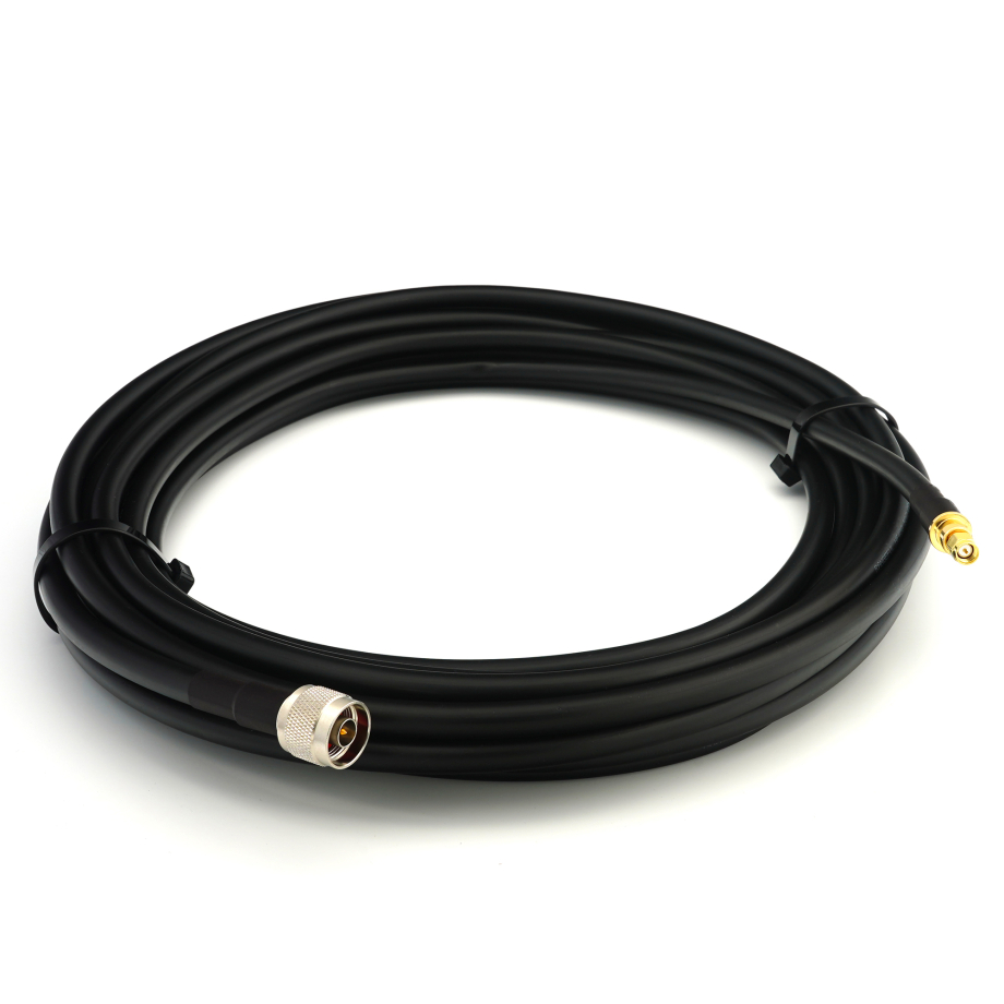 SMA macho a N macho 2m cable coaxial — elástico HF-400-UF (equivalente a LMR400 UF UltraFlex)