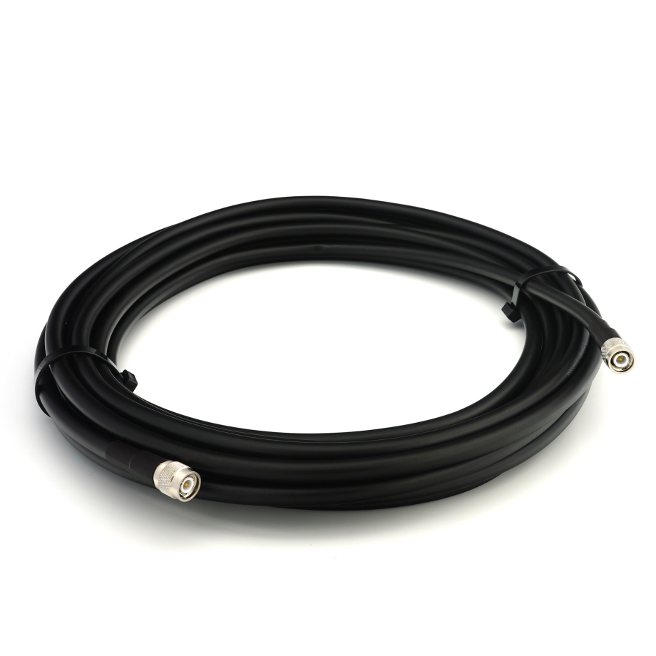 TNC Macho a TNC Macho 1m cable coaxial elástico — equivalente a LMR400 UF UltraFlex