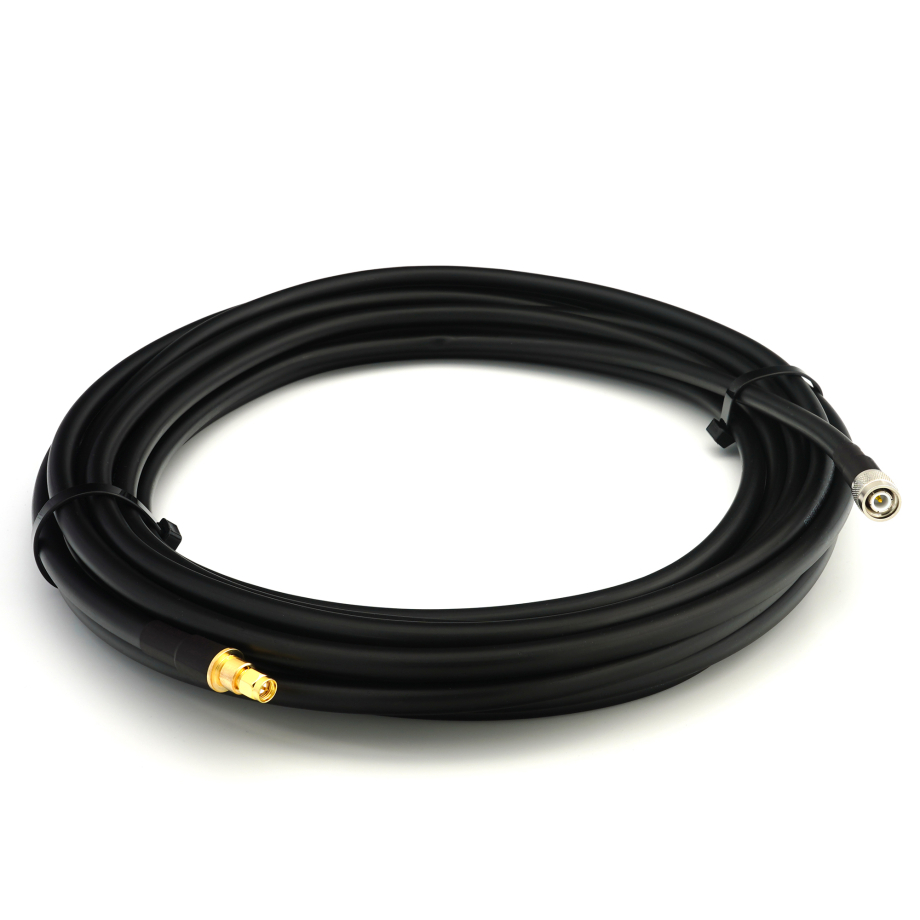 TNC Macho a SMA Macho 1m cable coaxial elástico — equivalente a LMR400 UF UltraFlex