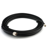 N macho a N macho 30m cable coaxial — elástico HF-400-UF (equivalente a LMR400 UF UltraFlex)