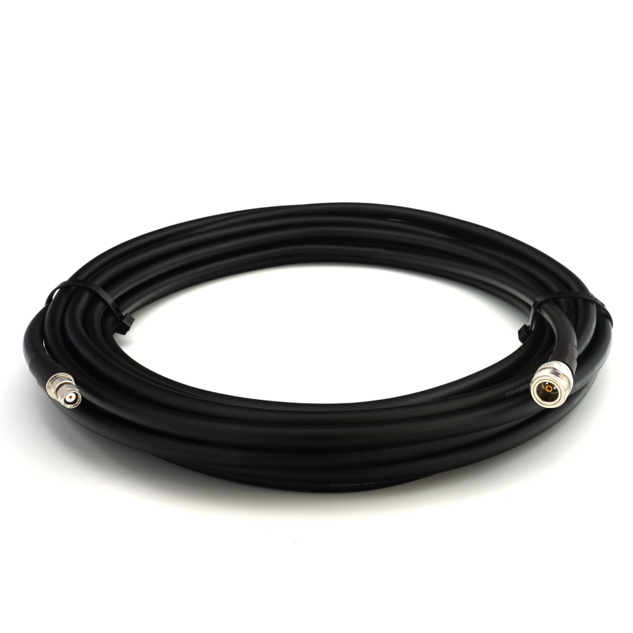 RP-SMA Macho a N Hembra 2m cable coaxial elástico — equivalente a LMR400 UF UltraFlex