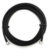 N macho a N macho Hex 1m IP67 cable coaxial — elástico HF-400-UF (equivalente a LMR400 UF UltraFlex)