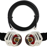 N macho a N macho Hex 2m IP67 cable coaxial — elástico HF-400-UF (equivalente a LMR400 UF UltraFlex)