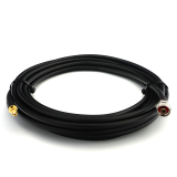 SMA macho a N macho Hex 1m IP67 cable coaxial — elástico HF-400-UF (equivalente a LMR400 UF UltraFlex)