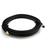 SMA macho a N macho Hex 2m IP67 cable coaxial — elástico HF-400-UF (equivalente a LMR400 UF UltraFlex)