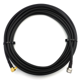 SMA Macho en ángulo recto a N Macho Hex 1m IP67 cable coaxial — elástico HF-400-UF (equivalente a LMR400 UF UltraFlex)